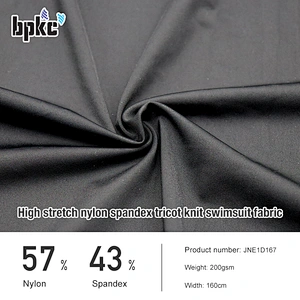 High stretch nylon spandex tricot knit swimsuit fabric